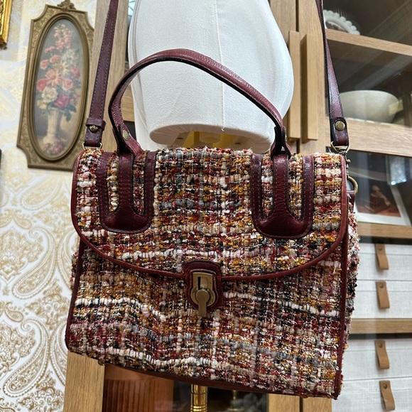 Patricia Nash Chic Multicolor Tweed Handbag - Picture 2 of 11
